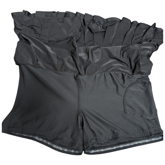 Athleta Good Match Skort 983247 Black  Medium Stripes Tennis Gym‎ Tiered Pleated - Picture 6 of 12